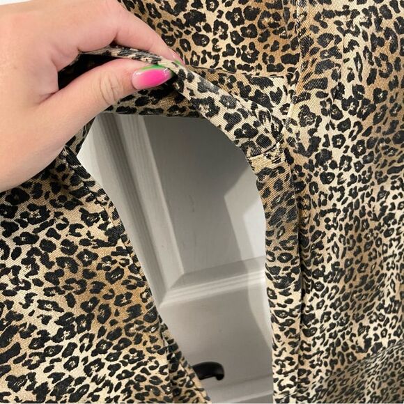 Leopard Print Matching Vest + Boot Cut Pants Set Western - Picture 11 of 16